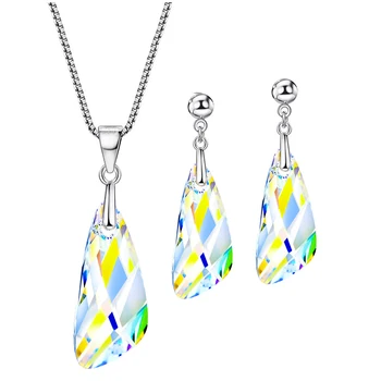 BAFFIN Wing Pendant Jewelry Sets Crystals From Swarovski Transparent Silver Color Necklaces Dangle Earrings Wedding For Women
BAFFIN Wing Pendant Jewelry Sets Crystals From Swarovski Transparent Silver Color Necklaces Dangle Earrings Wedding For Women