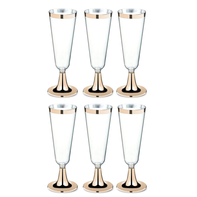 6Pcs Disposable Plastic Red Wine Glass Champagne Flutes Glasses Cocktail Party Wedding Drink Cup Christmas Western Cuisine Cup
6Pcs Disposable Plastic Red Wine Glass Champagne Flutes Glasses Cocktail Party Wedding Drink Cup Christmas Western Cuisine Cup