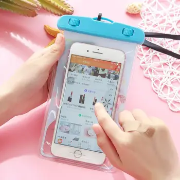 Swimming Diving Waterproof Underwater Transparent Pouch Bag for Mobile Phone Universal Soft PVC Touch Screen Case Rainproof Bag
Swimming Diving Waterproof Underwater Transparent Pouch Bag for Mobile Phone Universal Soft PVC Touch Screen Case Rainproof Bag