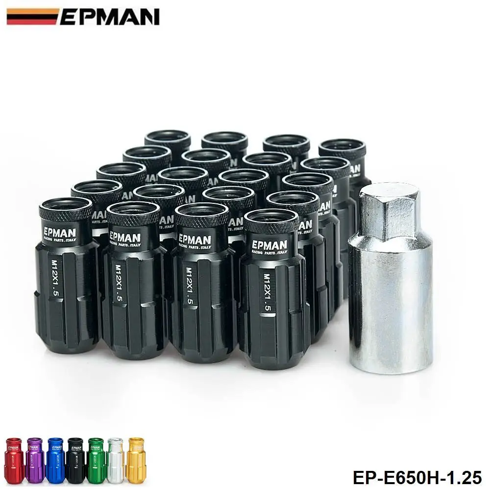 Jdm Racing Style Aluminum Lock Lug Nuts 20Pcs W/Key 12x1.25 For Nissan Subaru Suzuki Aftermarket Wheel Nuts EP-E650H-1.25
Jdm Racing Style Aluminum Lock Lug Nuts 20Pcs W/Key 12x1.25 For Nissan Subaru Suzuki Aftermarket Wheel Nuts EP-E650H-1.25
