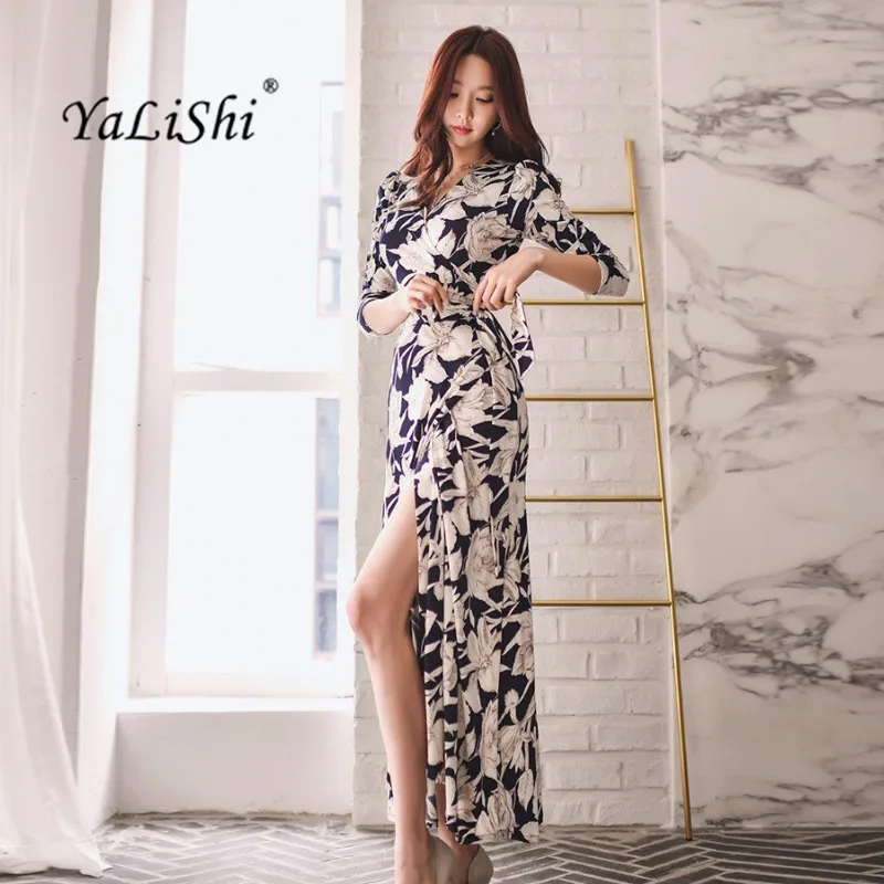 YaLiShi 2022 Autumn New Women Print Dress Sexy Beach V Neck Split Bandage Maxi Long Sashes Dresses Party Vestidos De Fest Mujer
YaLiShi 2022 Autumn New Women Print Dress Sexy Beach V Neck Split Bandage Maxi Long Sashes Dresses Party Vestidos De Fest Mujer