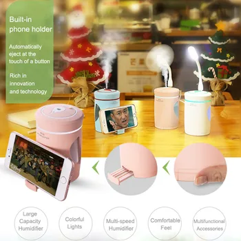 Ari Humidifier 5 in 1 Creative with Mobile Phone Holder Stand USB Fan Light Air Diffuser essential oil diffuser difusor de aroma
Ari Humidifier 5 in 1 Creative with Mobile Phone Holder Stand USB Fan Light Air Diffuser essential oil diffuser difusor de aroma
