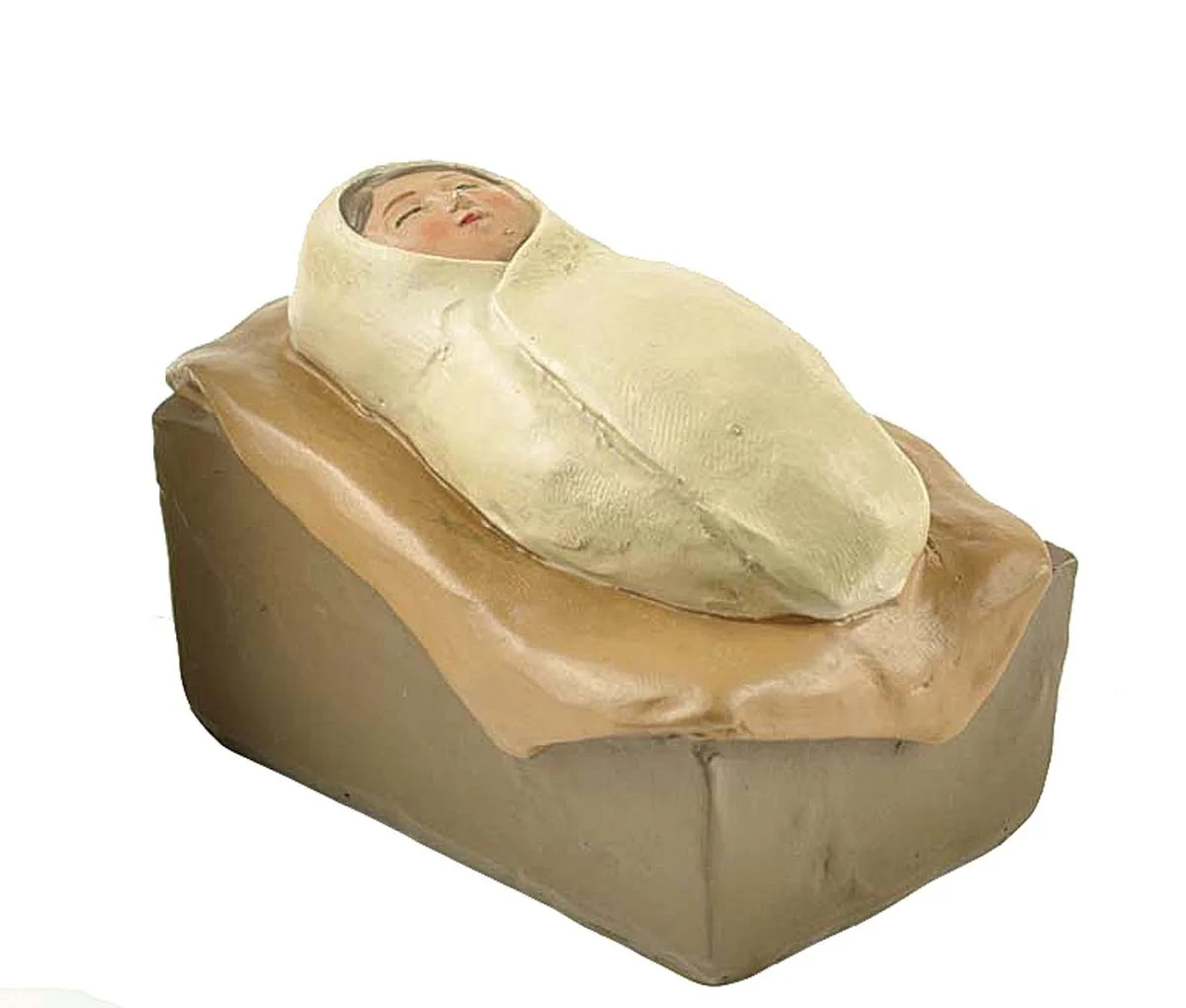 Resin Baby Jesus In Manger Religious Nativity Figurine Decoration (2.83" L x 1.93" W x 1.93" H)
Resin Baby Jesus In Manger Religious Nativity Figurine Decoration (2.83" L x 1.93" W x 1.93" H)