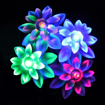 4.8m 20 Lotus Solar LED String Lights Luces Navidad Solar Powered Fairy Lights For Garden Outdoor Christmas
4.8m 20 Lotus Solar LED String Lights Luces Navidad Solar Powered Fairy Lights For Garden Outdoor Christmas
