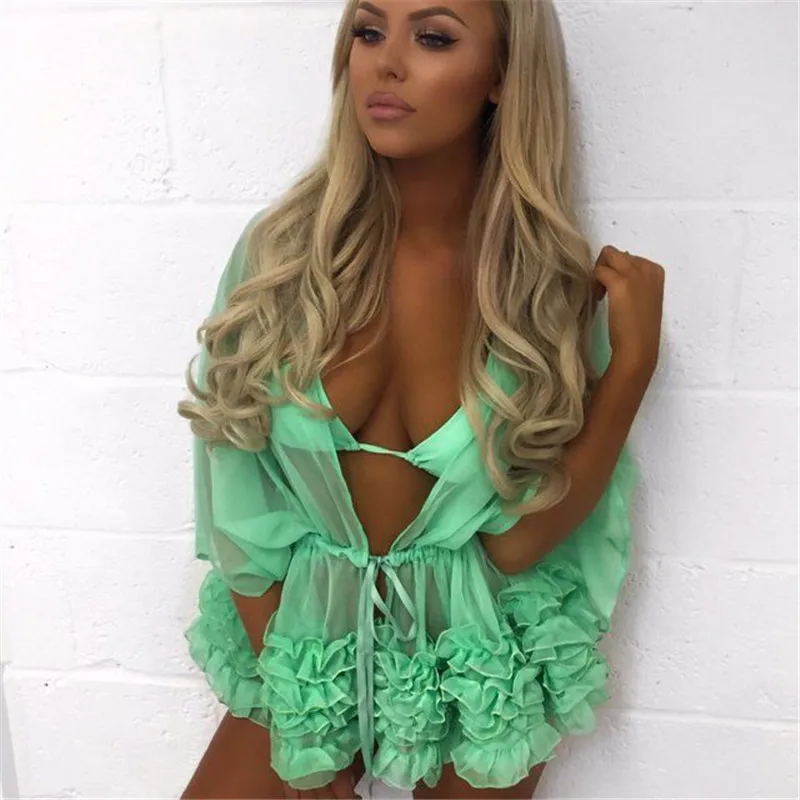 Sexy Women Robe De Plage Beach Cardigan Bathing Suit Cover Ups 2017 Hot Pareo Beach Cover Up Lotus Leaf Bikini Swimwear Cover Up
Sexy Women Robe De Plage Beach Cardigan Bathing Suit Cover Ups 2017 Hot Pareo Beach Cover Up Lotus Leaf Bikini Swimwear Cover Up