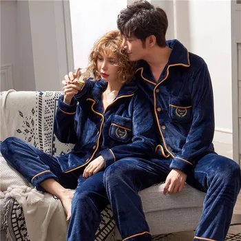 Brand Winter Long Sleeved Flannel Thick Red Pajamas Coral Fleece Women's Pajama Sets Lovers Pyjamas Men Sleepwear Home Clothes
Brand Winter Long Sleeved Flannel Thick Red Pajamas Coral Fleece Women's Pajama Sets Lovers Pyjamas Men Sleepwear Home Clothes