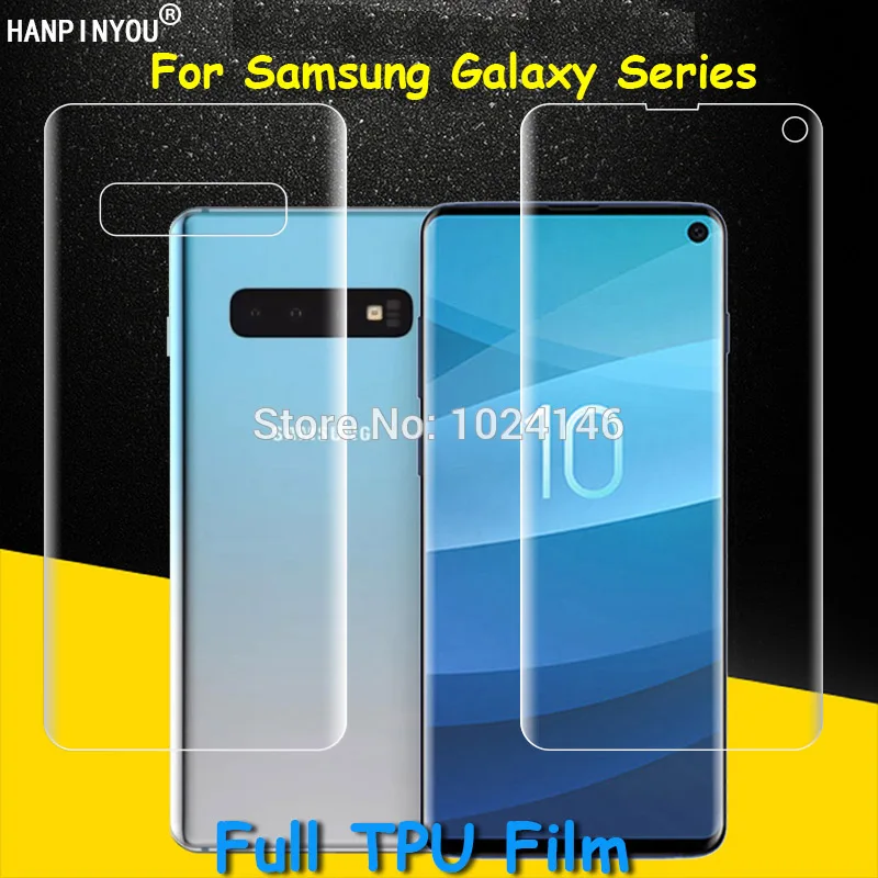 Front/Back Full Coverage Clear Soft TPU Film Screen Protector For Samsung Galaxy S10 S9 S8 Plus S10e Note 8 9 Not Tempered Glass
Front/Back Full Coverage Clear Soft TPU Film Screen Protector For Samsung Galaxy S10 S9 S8 Plus S10e Note 8 9 Not Tempered Glass