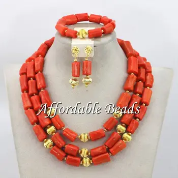Amazing Nigerian Beads Jewelry Set Charming Coral Beads Necklace Set Wholesale Free Shipping CN109 
Amazing Nigerian Beads Jewelry Set Charming Coral Beads Necklace Set Wholesale Free Shipping CN109