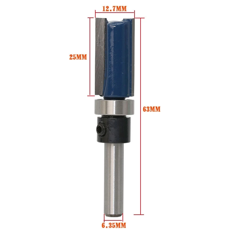 1PC 6.35mm Shank Template Trim Hinge Mortising Router Bit Straight end mill trimmer cleaning flush trim Tenon Cutter
1PC 6.35mm Shank Template Trim Hinge Mortising Router Bit Straight end mill trimmer cleaning flush trim Tenon Cutter