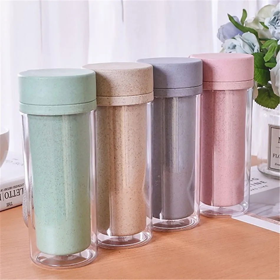 New Material Straw Plastic Thermos Mug Portable Double Layer Thermos Bottle For Water Candy Color Thermal Bottle
New Material Straw Plastic Thermos Mug Portable Double Layer Thermos Bottle For Water Candy Color Thermal Bottle