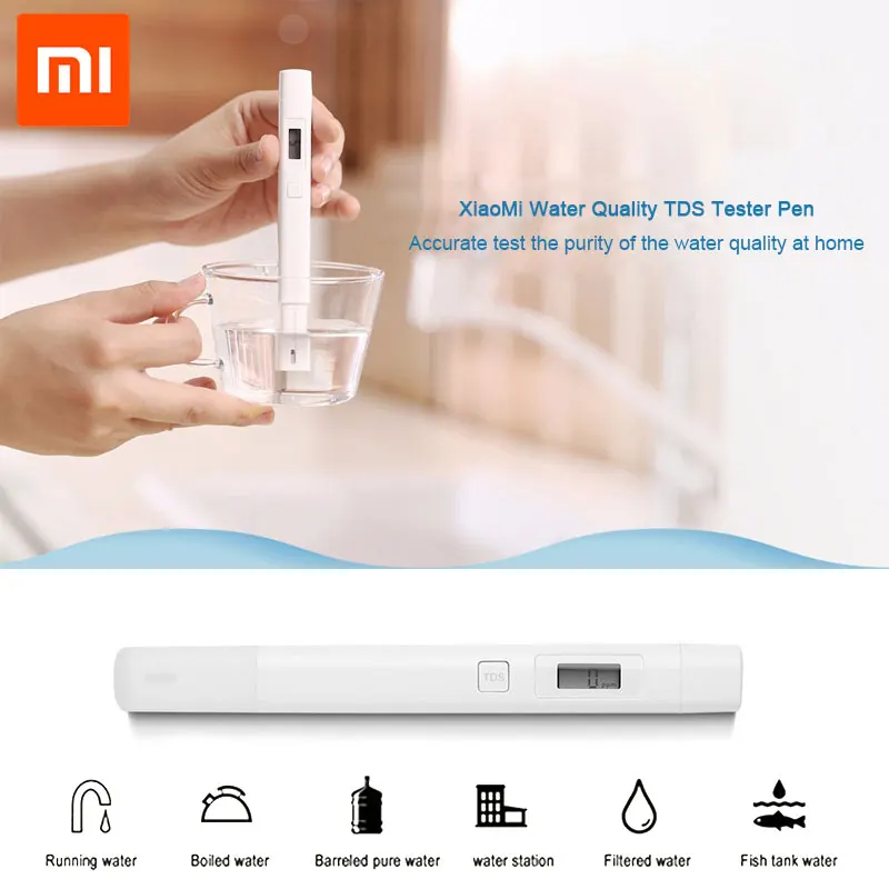 Original Xiaomi MiJia Mi TDS Meter Tester Portable Detection Water Purity Quality Test EC TDS-3 Tester
Original Xiaomi MiJia Mi TDS Meter Tester Portable Detection Water Purity Quality Test EC TDS-3 Tester