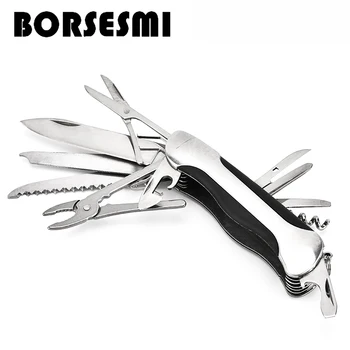 Hot sale Stainless steel111mm kitchen fruit knife 11 in 1 portable multi-function pocket knives folding knife
Hot sale Stainless steel111mm kitchen fruit knife 11 in 1 portable multi-function pocket knives folding knife
