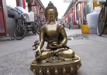 USPS to USA S0647 Tibet Buddhism Fane Brass made Sakyamuni Bhaisajyaguru Buddha Statue
USPS to USA S0647 Tibet Buddhism Fane Brass made Sakyamuni Bhaisajyaguru Buddha Statue