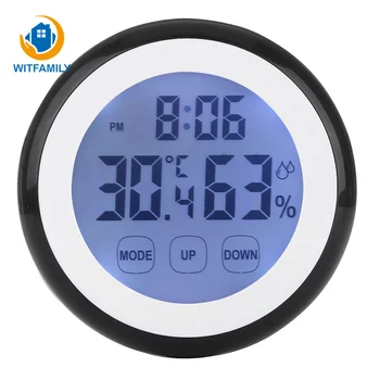 12/24 hours Plastic Digital Temperature Humidity display Wall Clock Indoor Weather Station LCD Backlight Clock of Fridge sticker
12/24 hours Plastic Digital Temperature Humidity display Wall Clock Indoor Weather Station LCD Backlight Clock of Fridge sticker