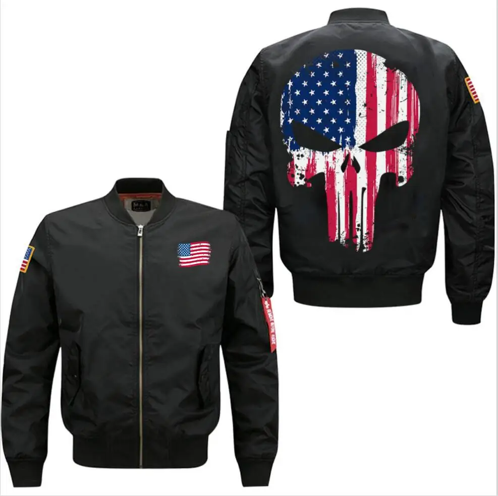 spring autumn Skull USA men's leisure jacket collar code Air Force pilots jacket
spring autumn Skull USA men's leisure jacket collar code Air Force pilots jacket