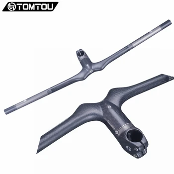 TOMTOU Full 3K Carbon Bike Flat Handlebar MTB Bicycle Integrated Handlebar With Stem Cycling Mountain Parts One-shaped Handlebar
TOMTOU Full 3K Carbon Bike Flat Handlebar MTB Bicycle Integrated Handlebar With Stem Cycling Mountain Parts One-shaped Handlebar