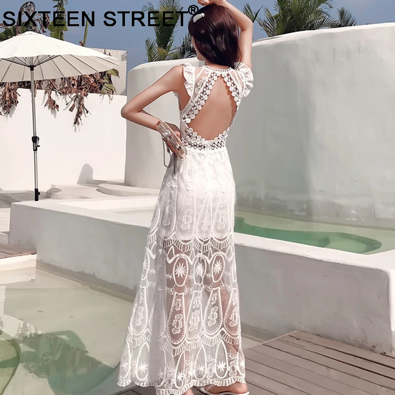 Summer lace backless dress sexy backless hollow out sleeveless new Bohemia seaside holiday beach dresses female 2020
Summer lace backless dress sexy backless hollow out sleeveless new Bohemia seaside holiday beach dresses female 2020