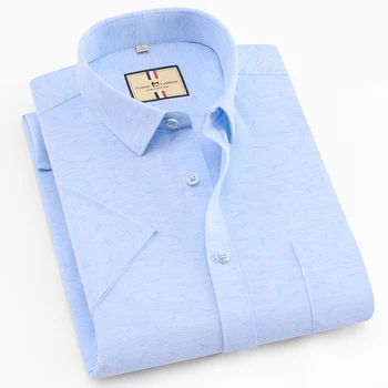 Short Sleeve Shirt Men Casual Luxury Print Smooth Soft Men Shirt Social Office Business Dress Solid Many Colors Plus Size m-4xl
Short Sleeve Shirt Men Casual Luxury Print Smooth Soft Men Shirt Social Office Business Dress Solid Many Colors Plus Size m-4xl