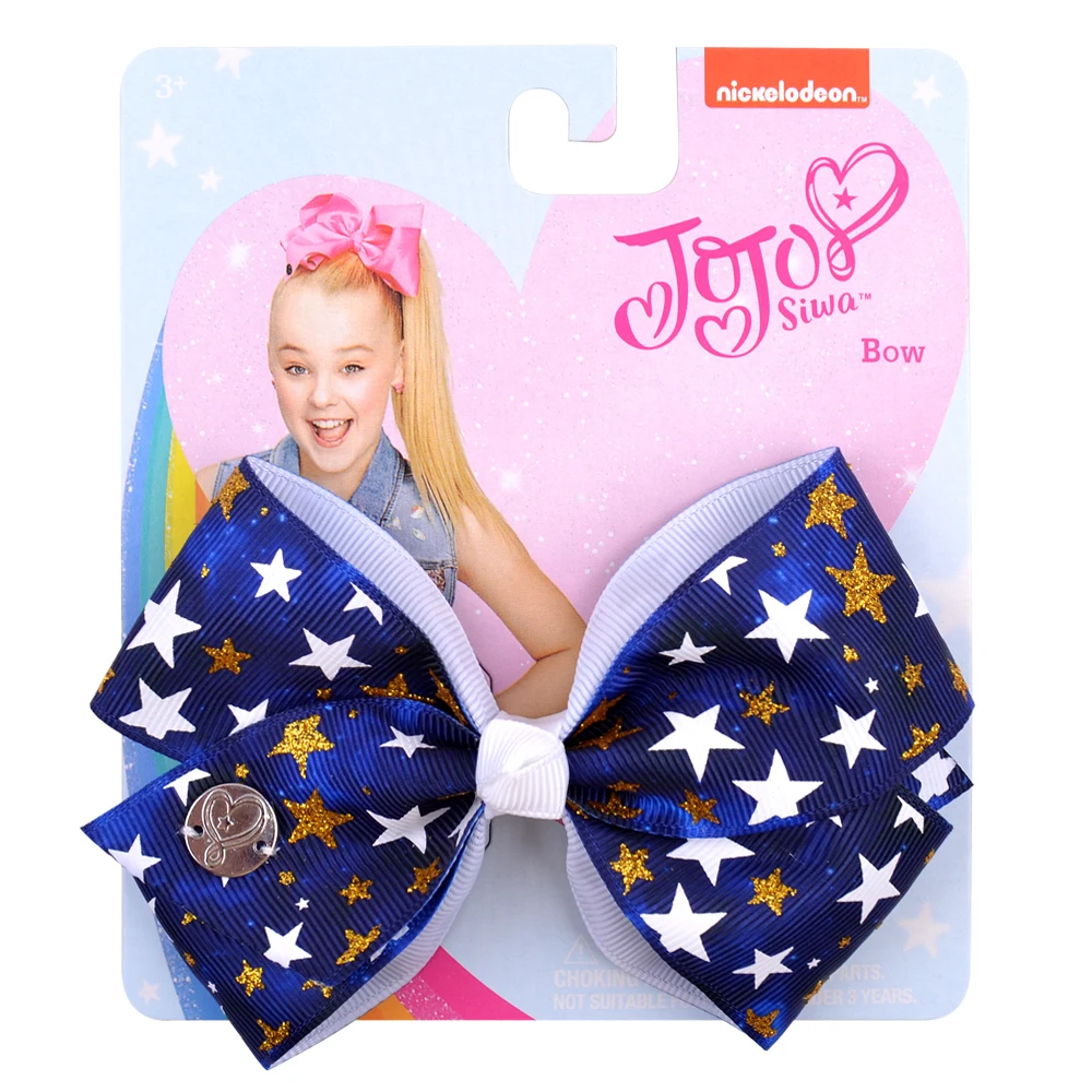 

1 Pcs 4.5" jojo clip JoJo Bows Jojo Siwa Rainbow Printed Knot Ribbon Bow Hair Clip Children Hair Accessories 972-J