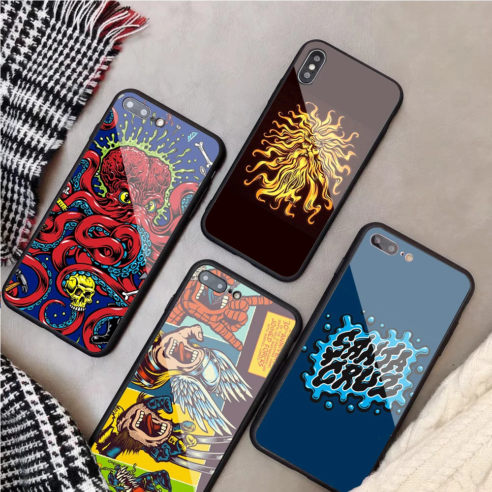 Santa Cruz Skateboards Art pattern Tempered Glass Phone Case For iPhone XR XS XS Max 8 7 6 6S Plus For iPhone 5 5C SE 5S X
Santa Cruz Skateboards Art pattern Tempered Glass Phone Case For iPhone XR XS XS Max 8 7 6 6S Plus For iPhone 5 5C SE 5S X