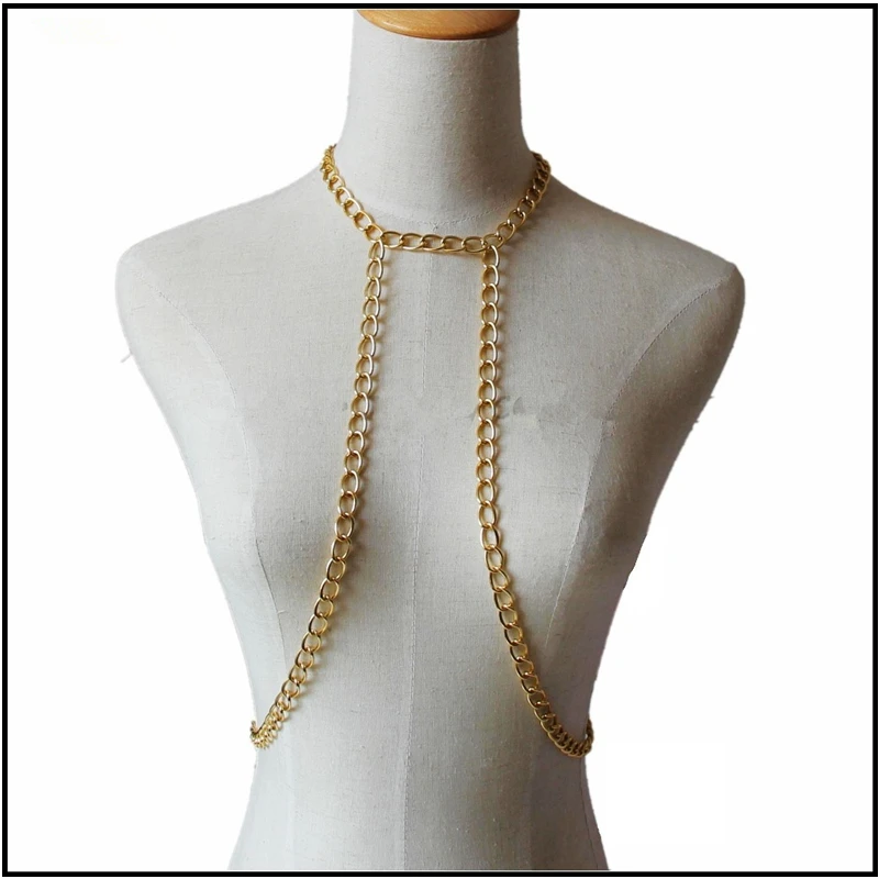 CirGen 2 color,Fashion Sexy body Belly Harness Gold Gun black plated Chain Choker Party Necklace Women Collar Jewelry Item B92
CirGen 2 color,Fashion Sexy body Belly Harness Gold Gun black plated Chain Choker Party Necklace Women Collar Jewelry Item B92