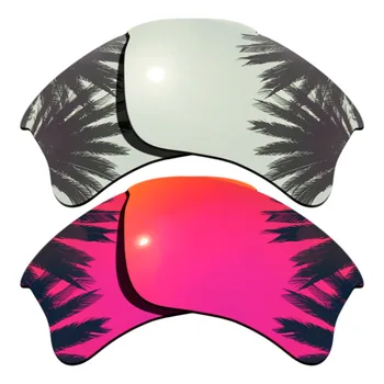(Silver+Midnight Sun Mirrored Coating) 2-Pairs Polarized Replacement Lenses for Flak Jacket XLJ 100% UVA & UVB Protection
(Silver+Midnight Sun Mirrored Coating) 2-Pairs Polarized Replacement Lenses for Flak Jacket XLJ 100% UVA & UVB Protection