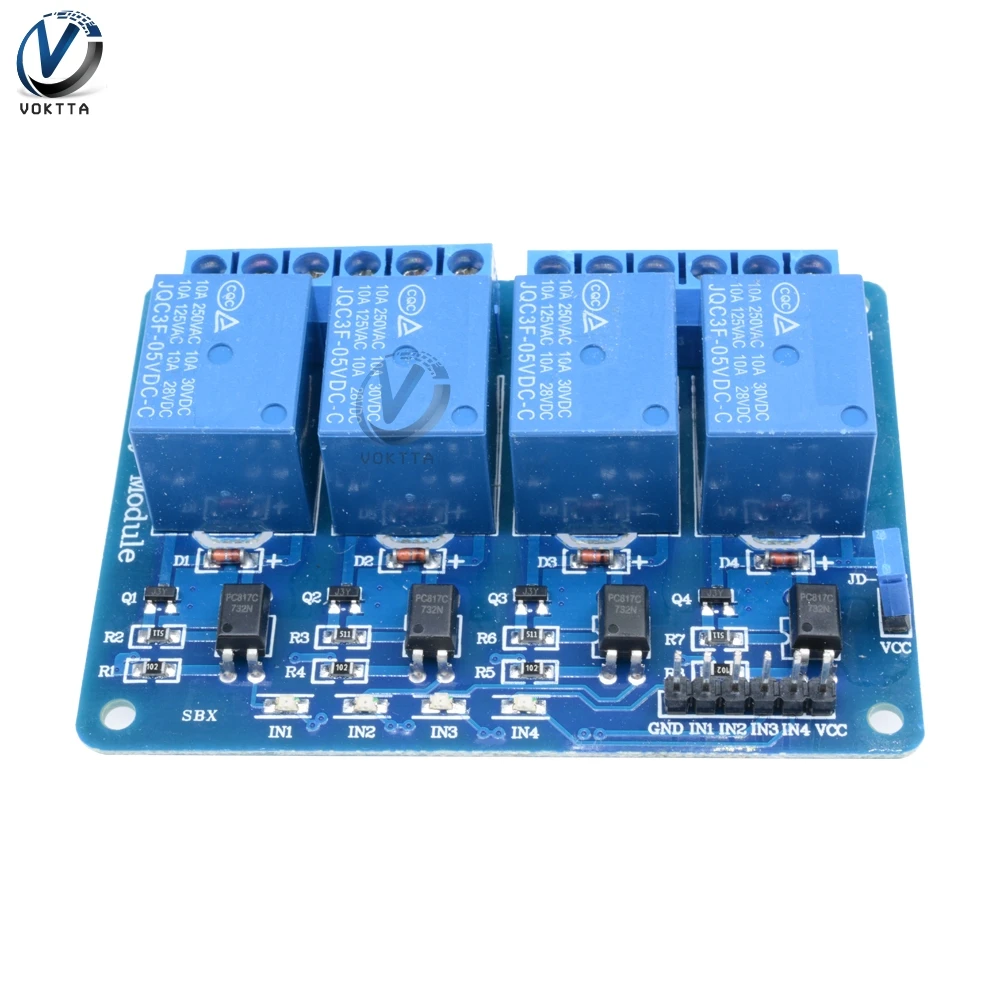 5V Relay 4-Channel Control Board For Arduino With Optocoupler Timer Thermal Relay Output LED Indicator Timer Module Delay Relay
5V Relay 4-Channel Control Board For Arduino With Optocoupler Timer Thermal Relay Output LED Indicator Timer Module Delay Relay