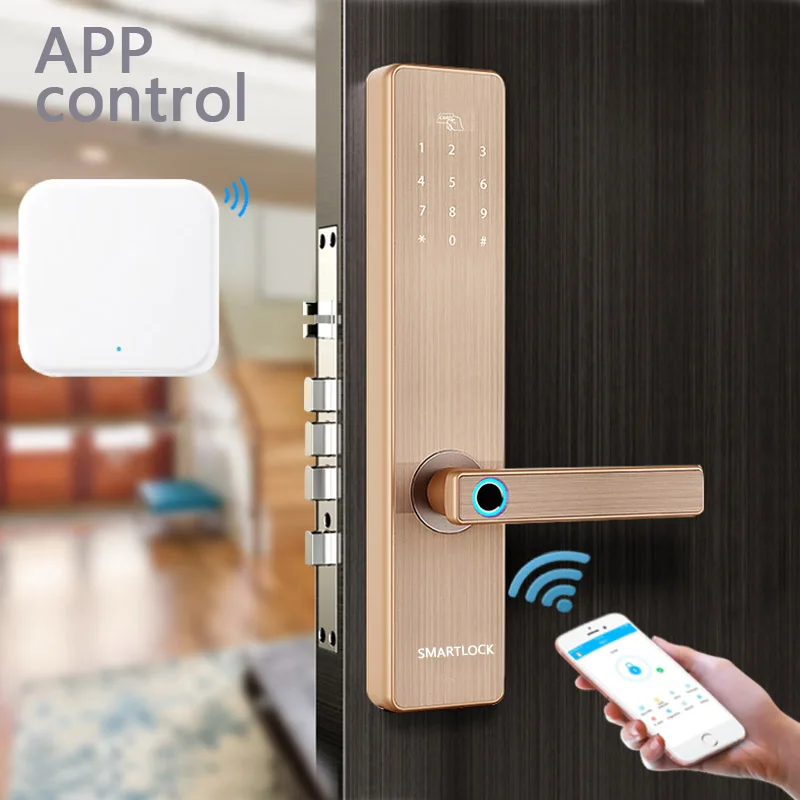 Fingerprint Password Apartment Lock App Remote Control Bluetooth Gateway Smart Doorlock IC Card Home Locks Gold D9 2019 New
Fingerprint Password Apartment Lock App Remote Control Bluetooth Gateway Smart Doorlock IC Card Home Locks Gold D9 2019 New