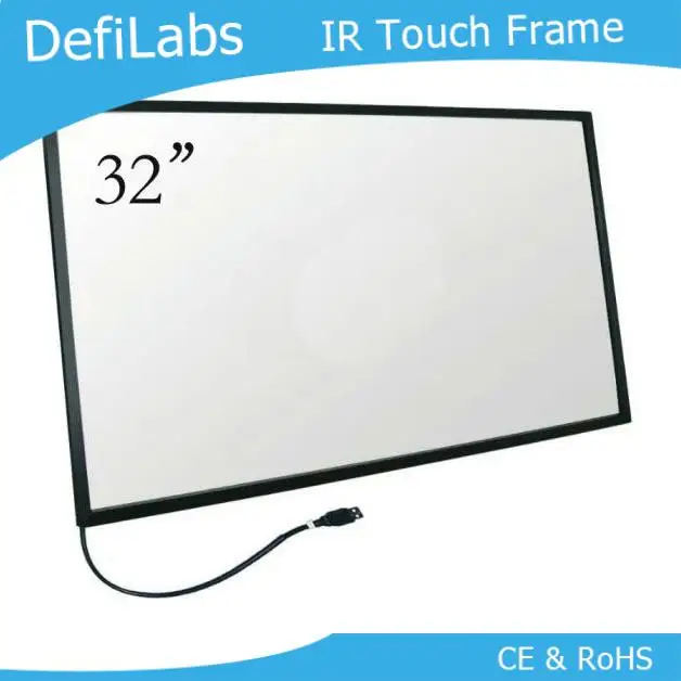 DefiLabs V8 version 10 points 32" IR touch screen frame / IR touch monitor /panel
DefiLabs V8 version 10 points 32" IR touch screen frame / IR touch monitor /panel