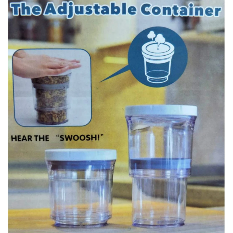 Retractable Vacuum Container Sealed Tank Snack Kitchen Boxes Food Crisper Can be Pressed Round Storage Tank
Retractable Vacuum Container Sealed Tank Snack Kitchen Boxes Food Crisper Can be Pressed Round Storage Tank