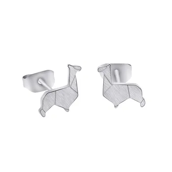 Wholesale Origami Alpaca Earrings For Women Animal Jewelry Stainless Steel Stud Little Llama Brinco Best Friend Gift 2019
Wholesale Origami Alpaca Earrings For Women Animal Jewelry Stainless Steel Stud Little Llama Brinco Best Friend Gift 2019