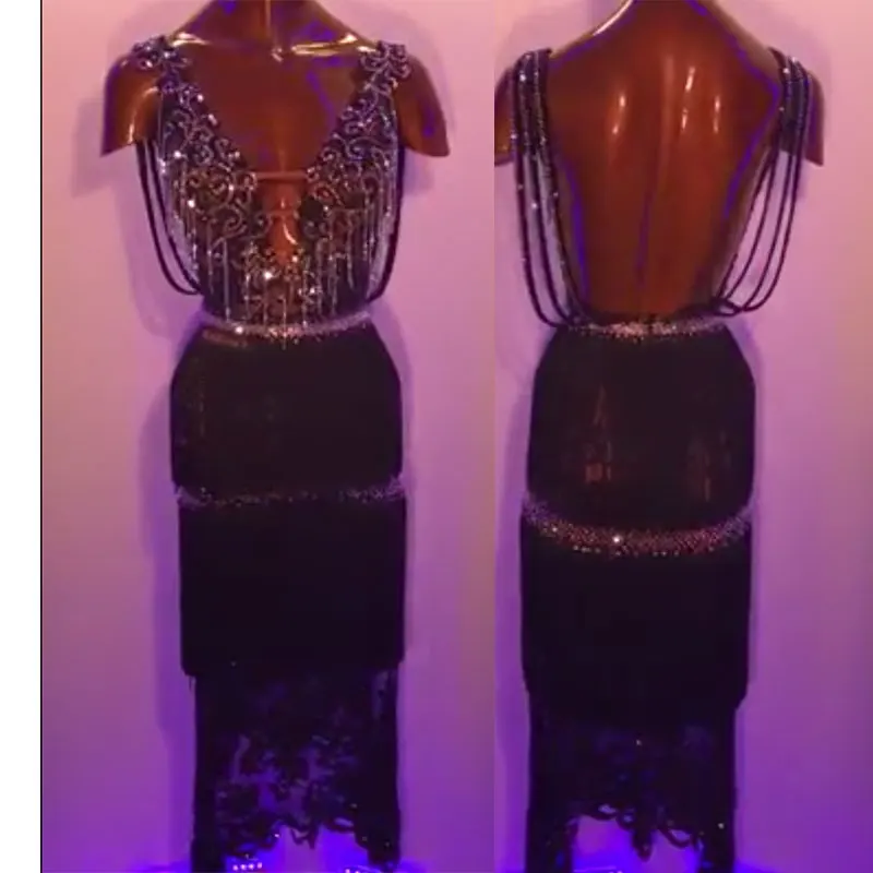latin dance dress women, Sexy Black Latin Cha Cha Tango dance dresses, Custom-mada handmade Rhinestone bead tube latin dress.
latin dance dress women, Sexy Black Latin Cha Cha Tango dance dresses, Custom-mada handmade Rhinestone bead tube latin dress.