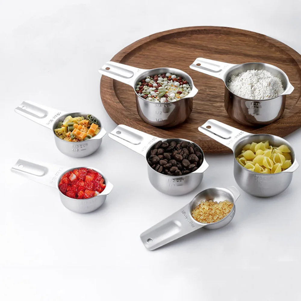 7PCS/Set 304 Stainless Steel Measuring Cup Kitchen Measuring Spoon Scoop For Baking Tea Coffee Kichen Accessories
7PCS/Set 304 Stainless Steel Measuring Cup Kitchen Measuring Spoon Scoop For Baking Tea Coffee Kichen Accessories