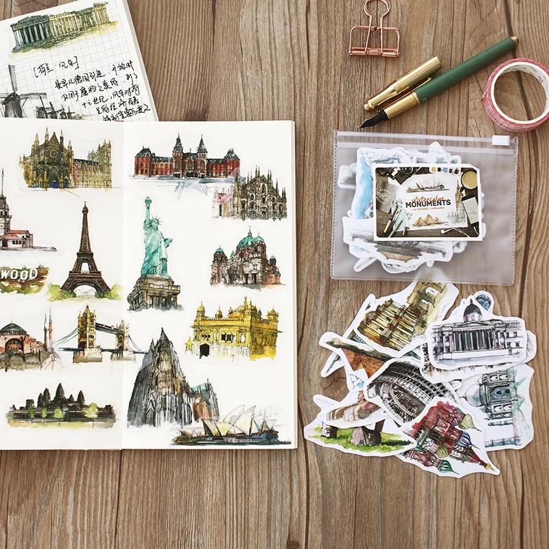 Travel Around The World Watercolor Sticker Building Decorative Adhesive Stickers DIY Decoration Diary Stickers
Travel Around The World Watercolor Sticker Building Decorative Adhesive Stickers DIY Decoration Diary Stickers
