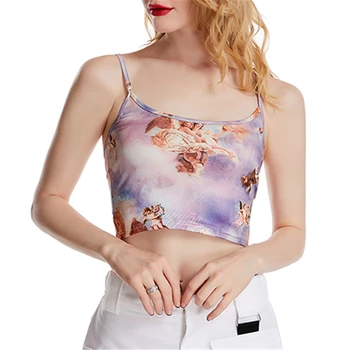 New Fashion Sexy Printed Sling Sexy Vest Short Tank Top Cropped Sleeveless Backless O Neck Feminino Women CropTop Summer Style
New Fashion Sexy Printed Sling Sexy Vest Short Tank Top Cropped Sleeveless Backless O Neck Feminino Women CropTop Summer Style