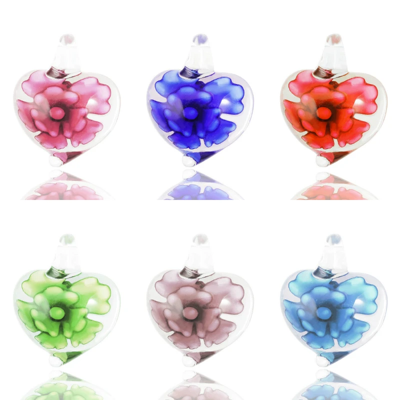 QianBei 1Pcs Bead Pendant Selling 3D Flower Heart Crystal Murano Lampwork Glass Fit Necklace Wedding Party Gift
QianBei 1Pcs Bead Pendant Selling 3D Flower Heart Crystal Murano Lampwork Glass Fit Necklace Wedding Party Gift