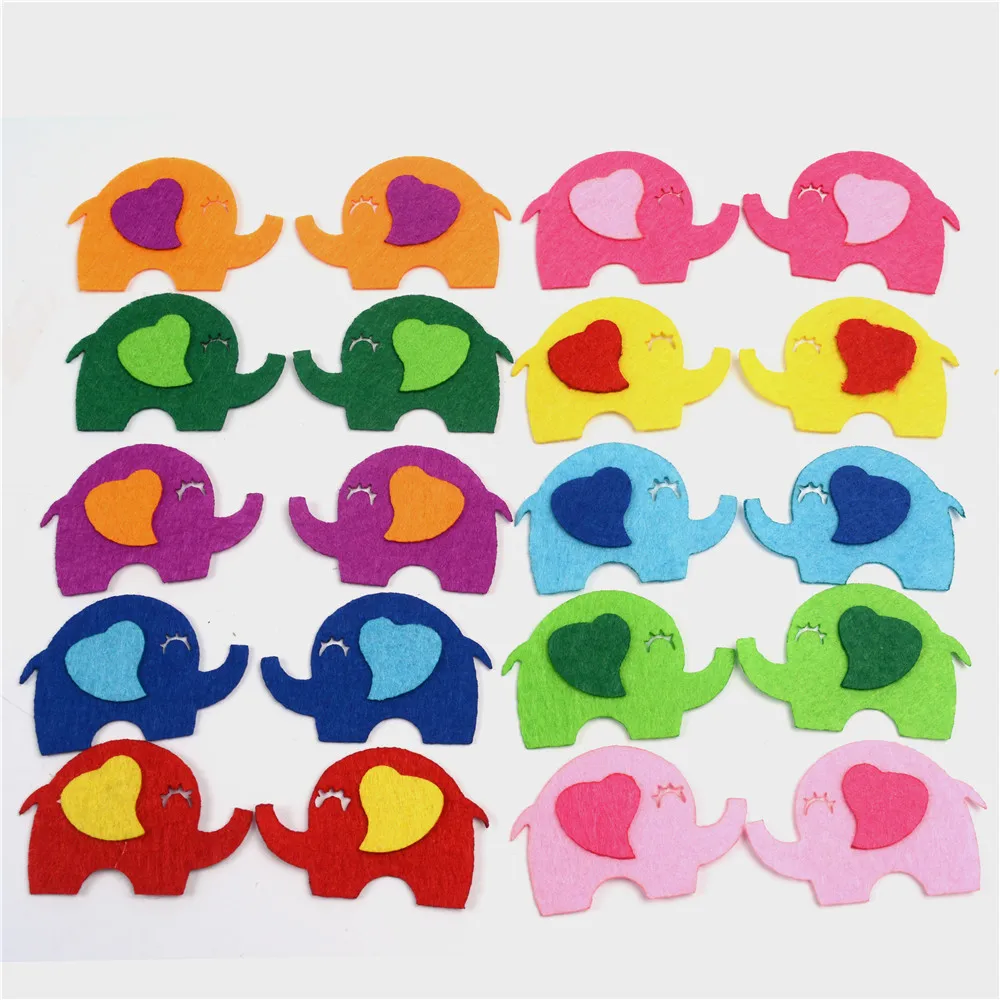 Kindergarten 20PCS Elephant DIY Materials Children Handicrafts Scrapbooking Colorful Non-woven Patch Decoration Fabric Materials
Kindergarten 20PCS Elephant DIY Materials Children Handicrafts Scrapbooking Colorful Non-woven Patch Decoration Fabric Materials