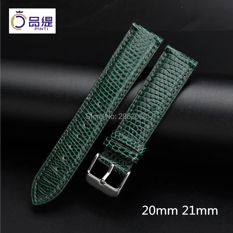 New 2018 High-quality Genuine Leather Watchband Common Used Dark green Lizard Leather Strap with Pin Buckle 20mm 21mm Free Ship
New 2018 High-quality Genuine Leather Watchband Common Used Dark green Lizard Leather Strap with Pin Buckle 20mm 21mm Free Ship