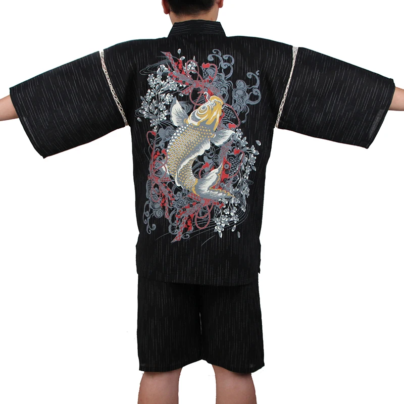 Traditioal Japanese Pajamas Sets Men Yukata Kimono Cotton Male Loose Japan Home Clothing Sleepwear Bathrobe Leisure Wear A52508
Traditioal Japanese Pajamas Sets Men Yukata Kimono Cotton Male Loose Japan Home Clothing Sleepwear Bathrobe Leisure Wear A52508