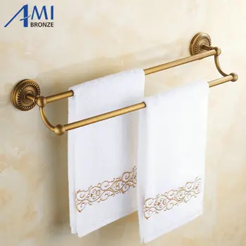 50CM AB1 Series Wall Mounted Fashion Antique Brass Finish Bathroom Accessories Double Towel Bar,Towel Shelf
50CM AB1 Series Wall Mounted Fashion Antique Brass Finish Bathroom Accessories Double Towel Bar,Towel Shelf