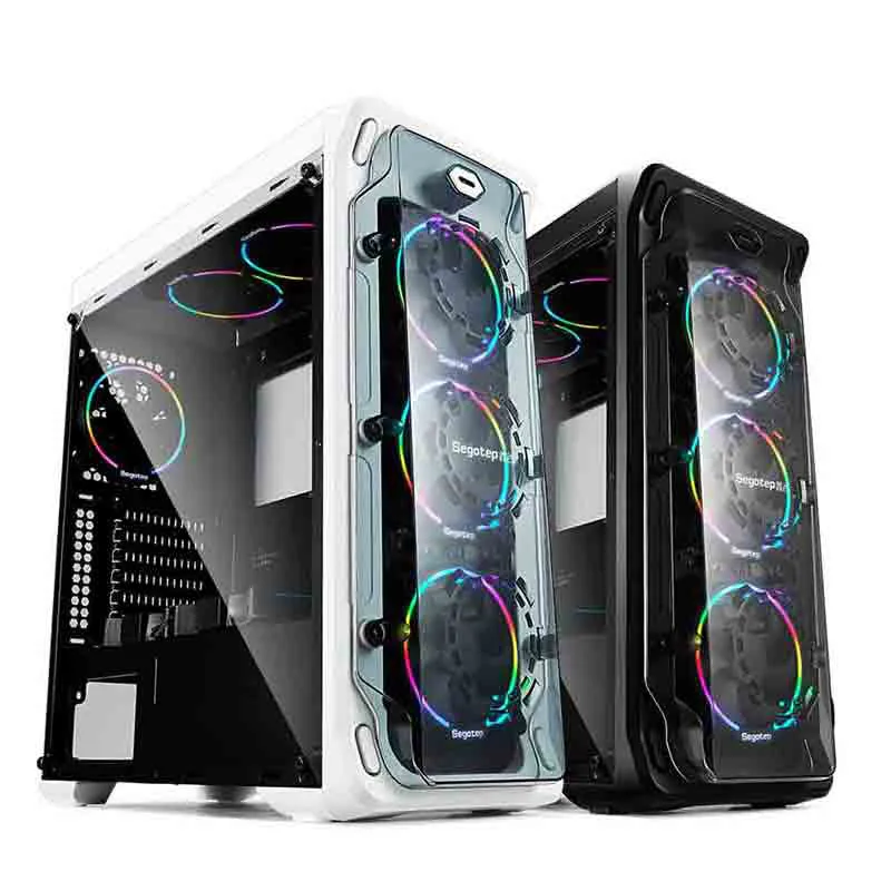 

Segotep LUX Gaming Computer Case Desktop PC Case Mid Tower Cool Chassis ATX With Side Panel Window Micro-ATX, ITX Computer Case