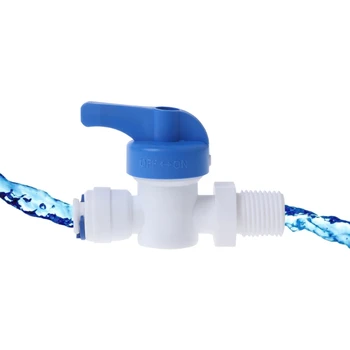 Free_on Straight Inline Ball Valve Tube Quick Connect RO Water Reverse Osmosis System
Free_on Straight Inline Ball Valve Tube Quick Connect RO Water Reverse Osmosis System