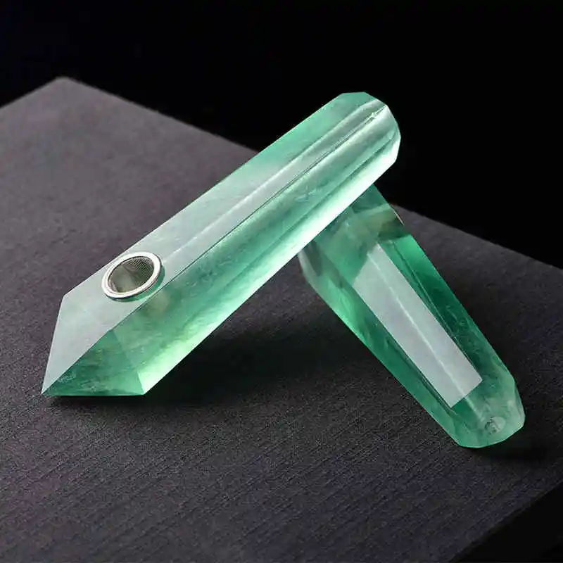 Smoking Dogo 2017 New Arrival Sharp Pointed Pipe Green Fluorite Pipe Crystal Smoking Pipe Straight Pipe For Tobacco
Smoking Dogo 2017 New Arrival Sharp Pointed Pipe Green Fluorite Pipe Crystal Smoking Pipe Straight Pipe For Tobacco