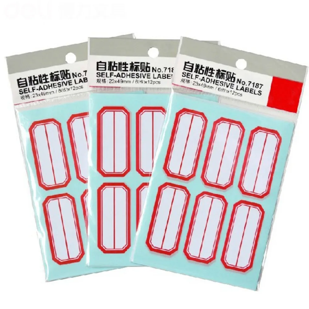 23x49mm 12 Sheets Self Adhesive Label Stickers Office Lab Bottle Tags Printing Paper
23x49mm 12 Sheets Self Adhesive Label Stickers Office Lab Bottle Tags Printing Paper