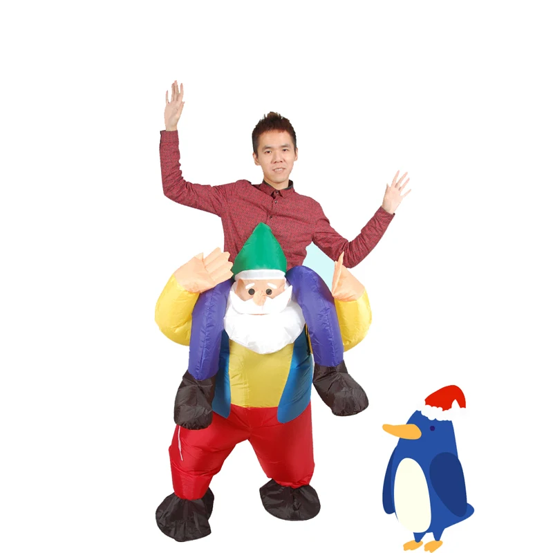 Novelty Inflatable Santa Claus Costume Ride on Santa Cosplay Fancy Dress Up Party Costume Christmas Festival Clothes Funny Pants
Novelty Inflatable Santa Claus Costume Ride on Santa Cosplay Fancy Dress Up Party Costume Christmas Festival Clothes Funny Pants