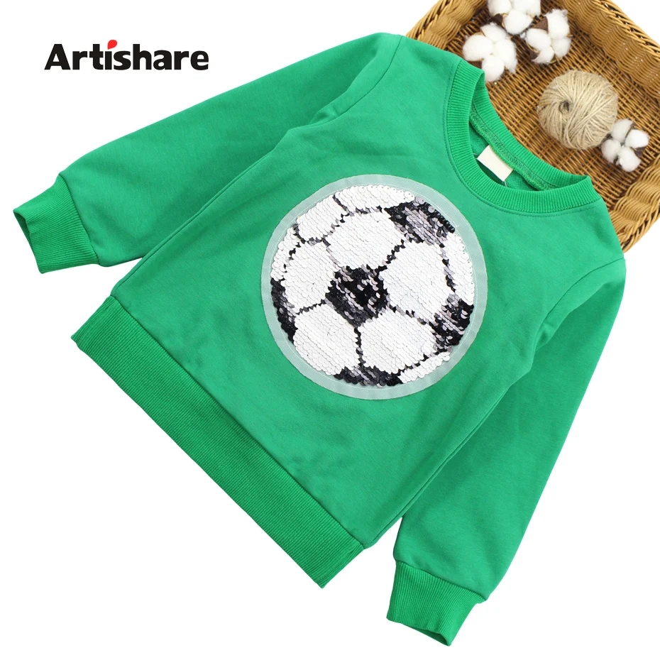 Kids Sweatshirt Football Sequins Boy Girl T Shirt Long Sleeve Shirt Girls Cartoon Children Clothes For Boys Infantil Top 3 TO 7
Kids Sweatshirt Football Sequins Boy Girl T Shirt Long Sleeve Shirt Girls Cartoon Children Clothes For Boys Infantil Top 3 TO 7