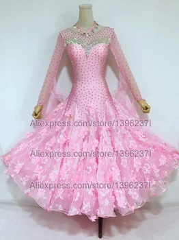 Pink Color Ballroom Competition Dance Dress Women High Quality Custom Made Waltz Dance Skirt Standard Ballroom Dance Dresses
Pink Color Ballroom Competition Dance Dress Women High Quality Custom Made Waltz Dance Skirt Standard Ballroom Dance Dresses