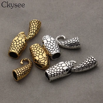 10set/lot Antique Gold/Silver Color Snake Shape Clasps Fit 7mm Leather Cord Connectors End Cap for Jewelry Bracelet Making
10set/lot Antique Gold/Silver Color Snake Shape Clasps Fit 7mm Leather Cord Connectors End Cap for Jewelry Bracelet Making