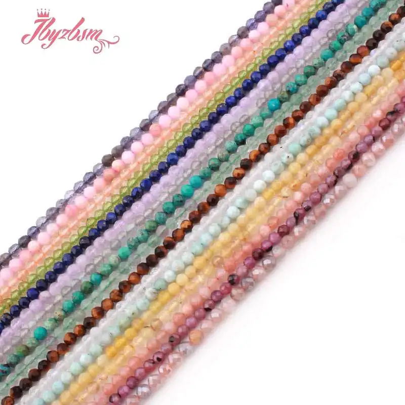 3mm Tiny Faceted Round Bead Natural Stone Beads For DIY Jewelry Making Bracelet Necklace Earring Spacer Loose Strand 15"
3mm Tiny Faceted Round Bead Natural Stone Beads For DIY Jewelry Making Bracelet Necklace Earring Spacer Loose Strand 15"