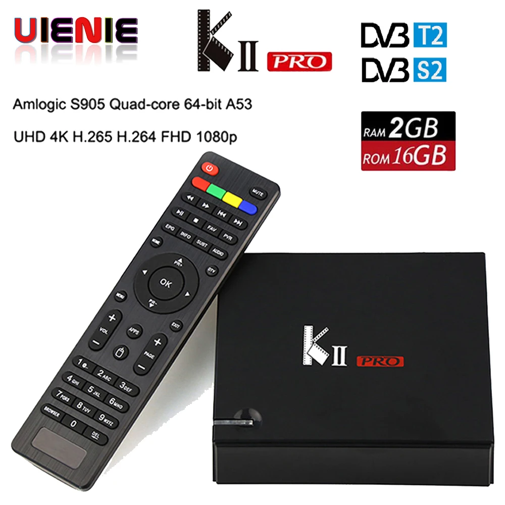 KII PRO Decoder DVB-S2 DVB-T2 Android 7.1 Smart TV Box S905d Quad Core 2GB 16GB K2 pro 4K Media player dvb t2 s2 Dual Wifi BT4.0
KII PRO Decoder DVB-S2 DVB-T2 Android 7.1 Smart TV Box S905d Quad Core 2GB 16GB K2 pro 4K Media player dvb t2 s2 Dual Wifi BT4.0